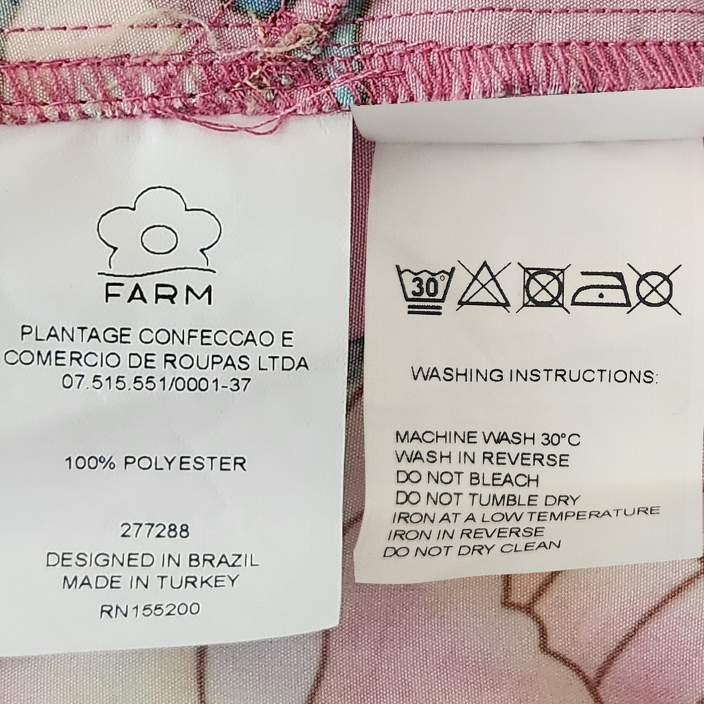 FARM RIO 'Eulalie' Floral Print Wide Leg Jumpsuit - Size XS - Picture 14 of 16